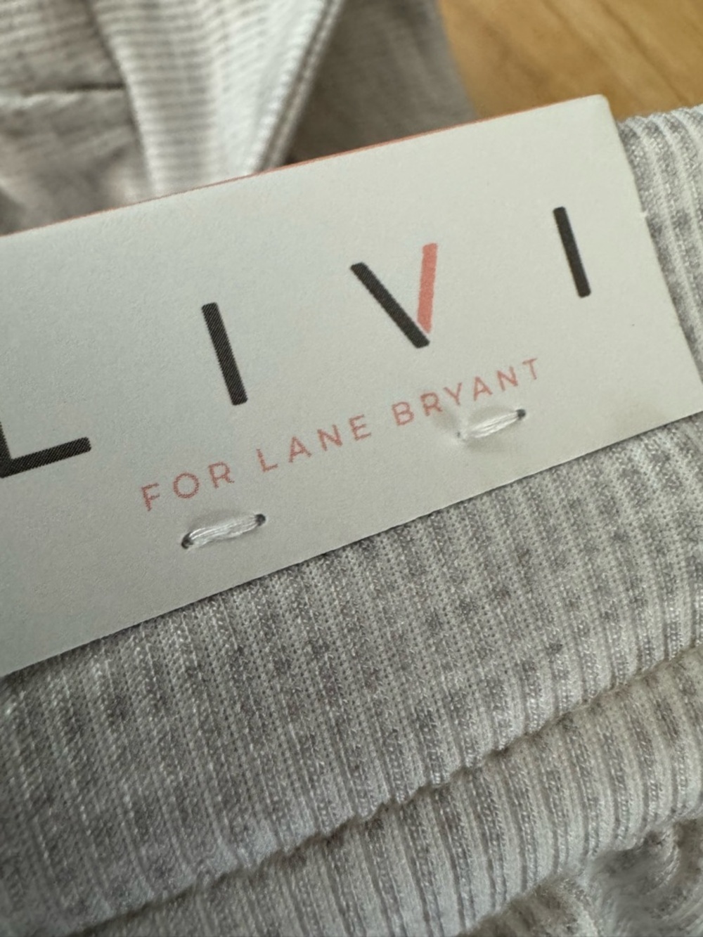 Livi for Lane Bryant Ribbed Journey Short Gray Heather 14/16 - Picture 7 of 13
